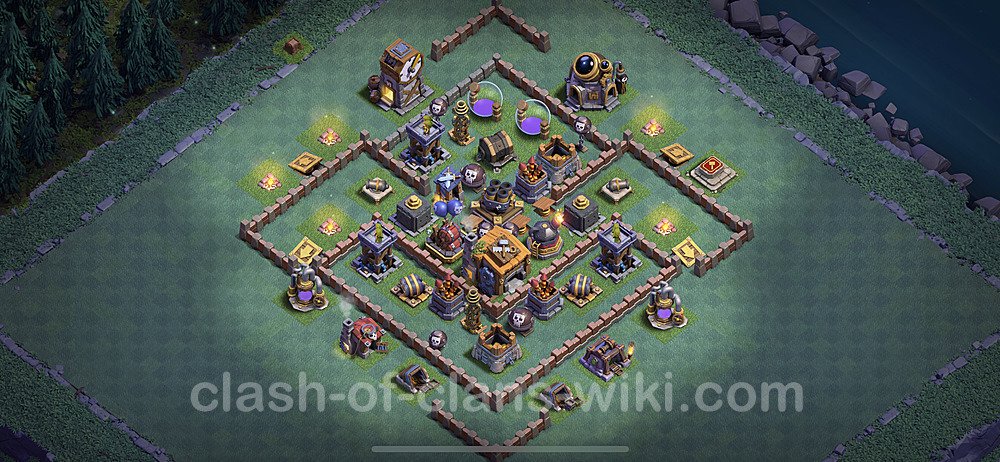 Best Builder Hall Level 7 Anti Everything Base with Link - Copy Design - BH7, #25
