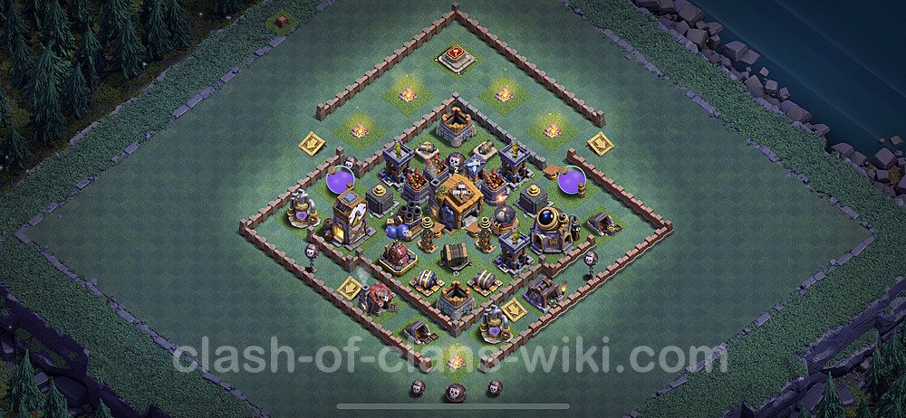 Best Builder Hall Level 7 Anti Everything Base with Link - Copy Design - BH7, #31
