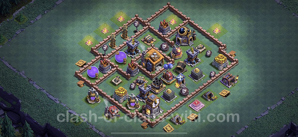 Best Builder Hall Level 7 Anti Everything Base with Link - Copy Design - BH7, #47