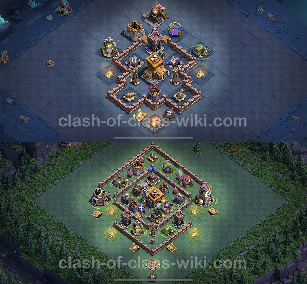 Best Builder Hall Level 7 Anti Everything Base with Link - Copy Design 2023 - BH7, #51