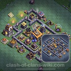 Top Builder Hall Level 8 Base Layouts With Links For Coc Clash Of Clans 21 Bh8