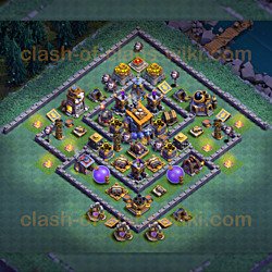 One of the Best Base Layouts Builder Hall 8 - Anti 2 Stars 