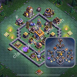 En İyi İnşaatçı Üssü 8 Seviye Anti 3 Yıldız Base Kopyalama Linki - Kopyala Köy Düzeni 2026 - İÜ8, #60