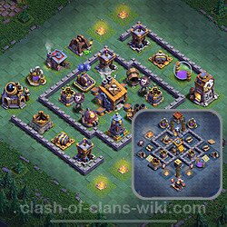 Best Builder Hall Level 8 Anti 2 Stars Base with Link - Copy Design 2025 - BH8, #63