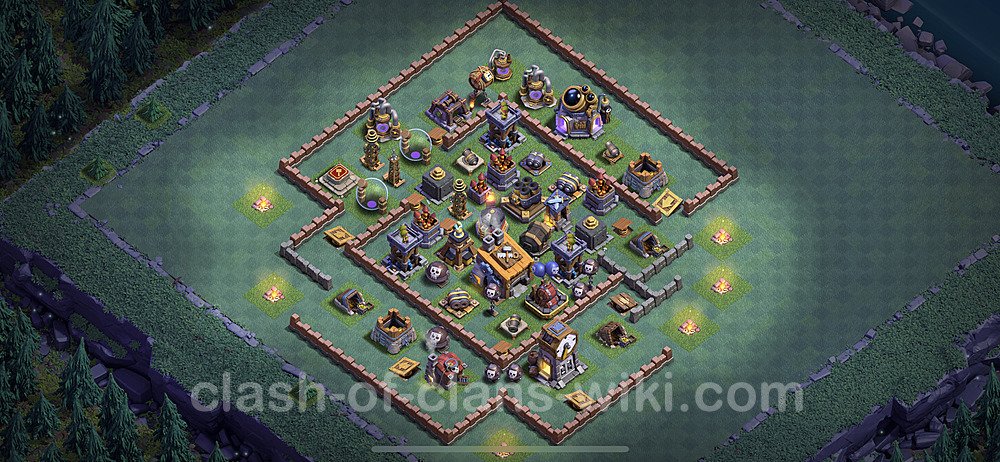 Best Builder Hall Level 8 Anti Everything Base with Link - Copy Design - BH8, #15