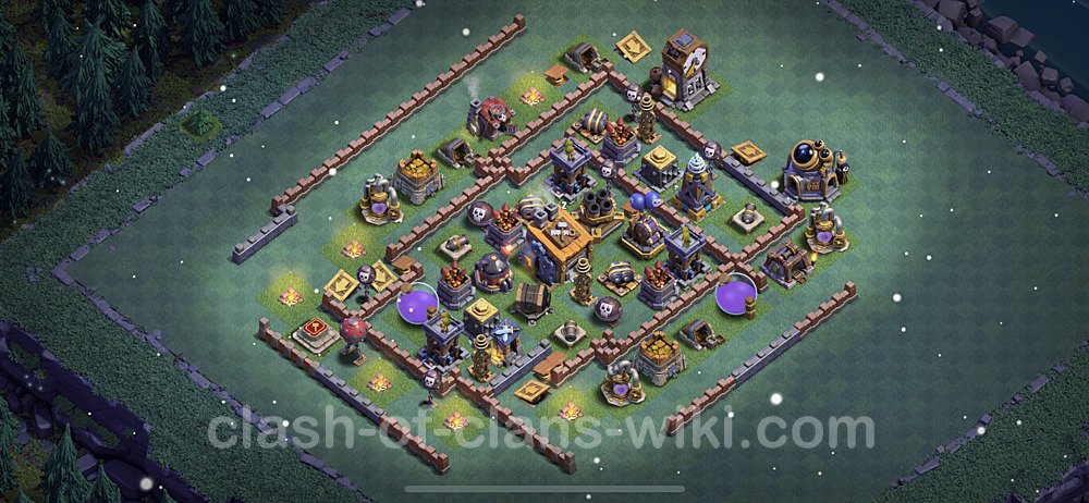 Best Builder Hall Level 8 Anti Everything Base with Link - Copy Design - BH8, #46