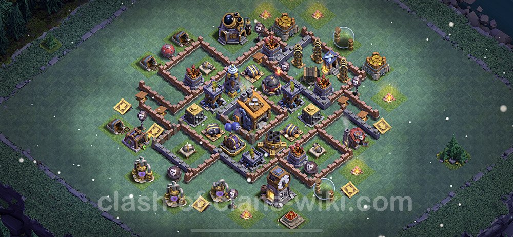 Best Builder Hall Level 8 Base with Link - Clash of Clans - BH8 Copy, #51
