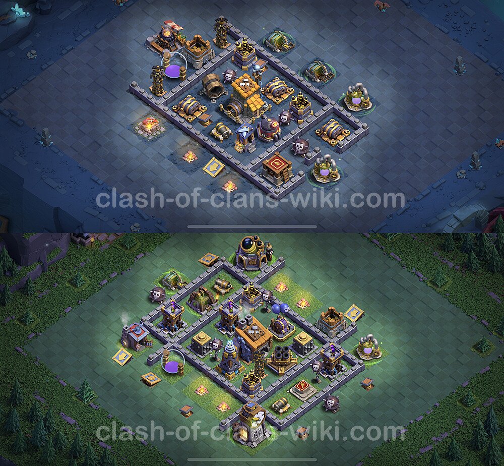 Best Builder Hall Level 8 Anti Everything Base with Link - Copy Design 2023 - BH8, #61