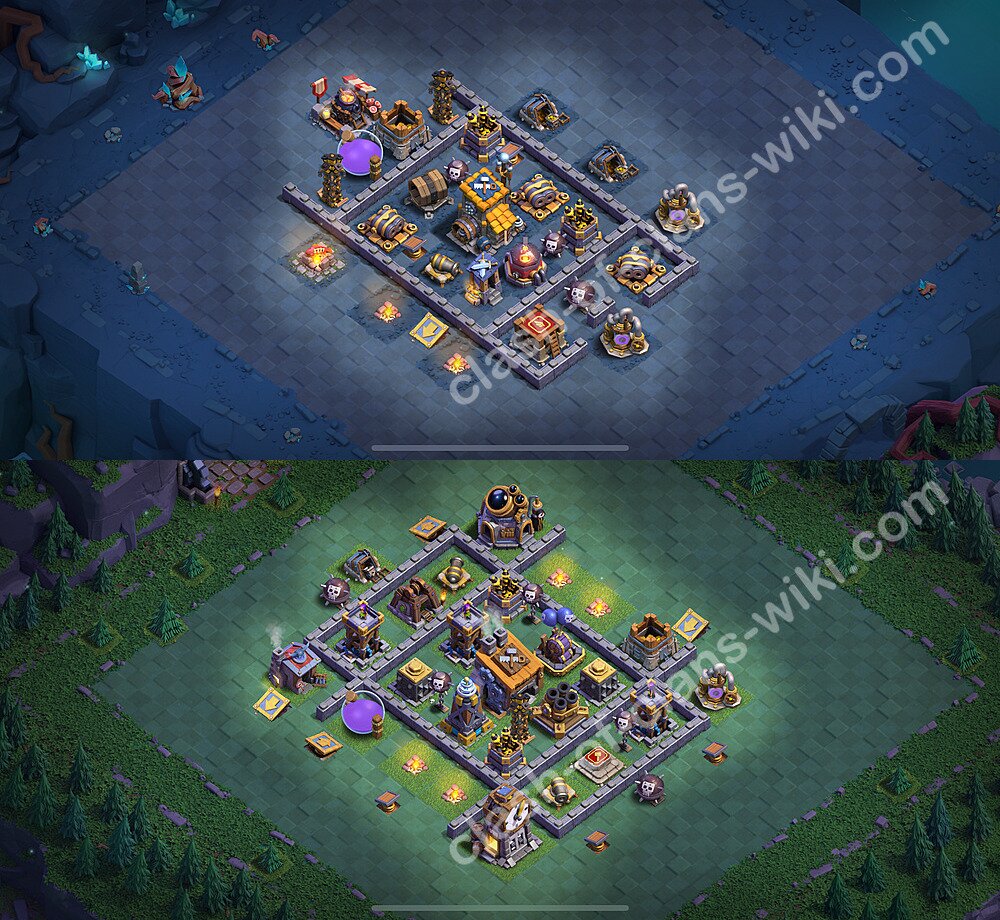 Best Builder Hall Level 8 Anti Everything Base with Link - Copy Design 2026 - BH8, #61