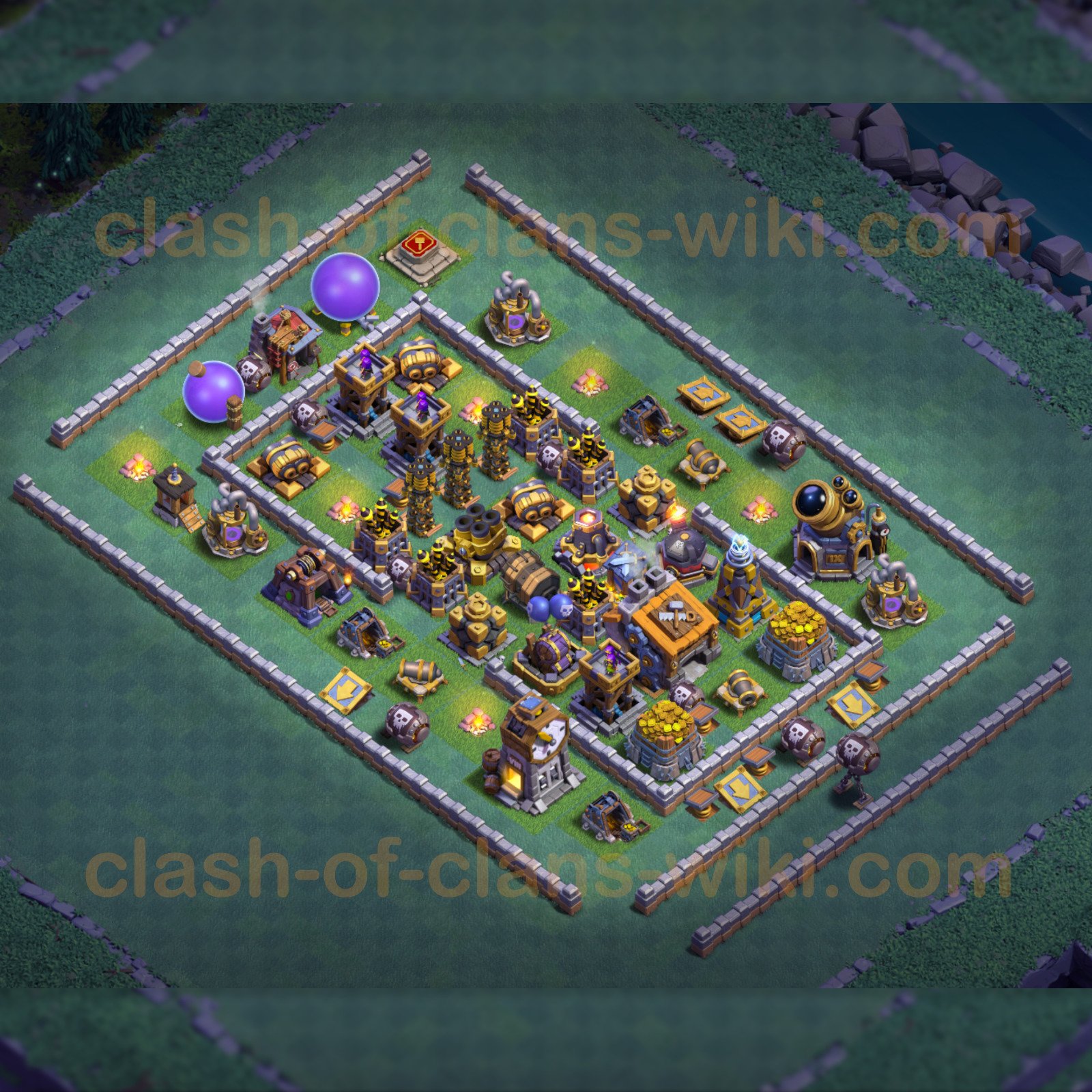 Best Builder Hall Level 9 Base Plan - Clash of Clans - BH9, #5.