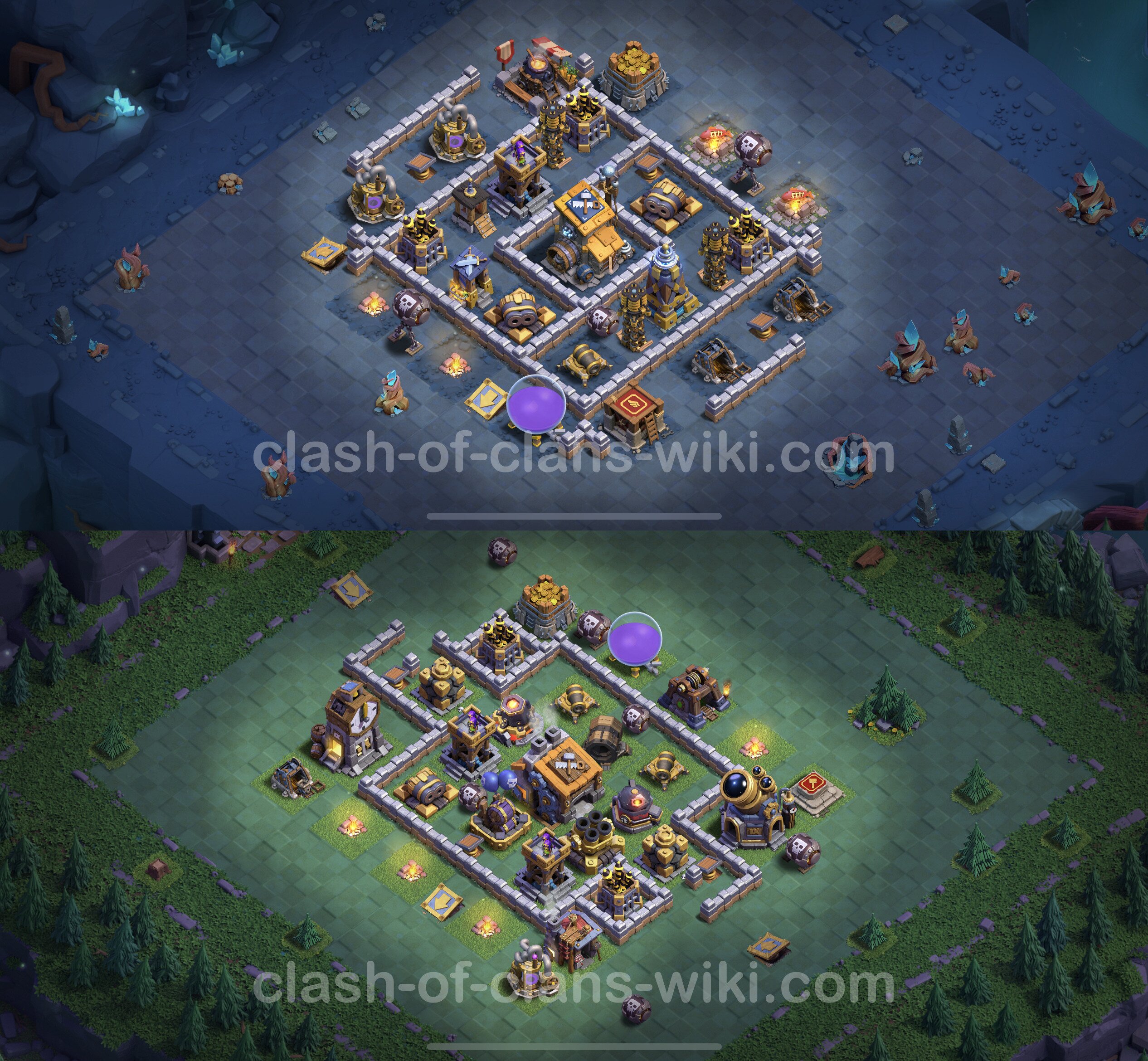 Anti 3 Stelle Layout Per Sala Del Costruttore Livello 9 Link Base   Bh9 Defence 64 