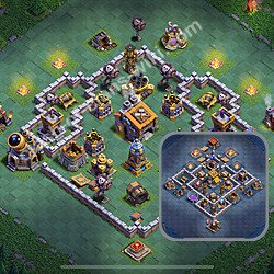 Best Builder Hall Level 9 Anti Everything Base with Link - Copy Design 2026 - BH9, #144