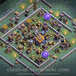 Best Builder Hall Level 9 Max Levels Base with Link - Copy Design - BH9, #46
