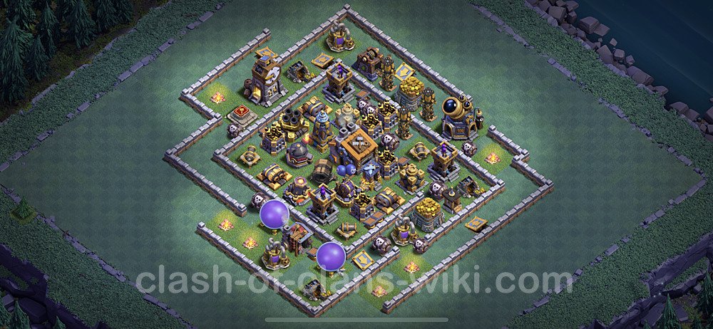 Best Builder Hall Level 9 Max Levels Base with Link - Copy Design - BH9, #36