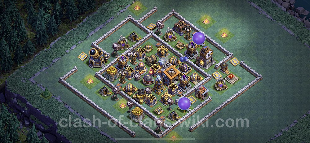 Best Builder Hall Level 9 Base with Link - Clash of Clans - BH9 Copy, #39