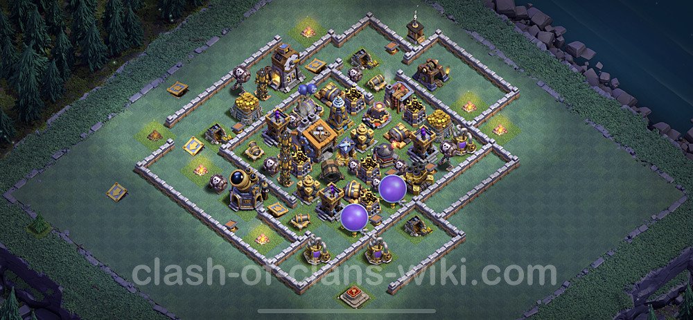 Best Builder Hall Level 9 Base with Link - Clash of Clans - BH9 Copy, #42