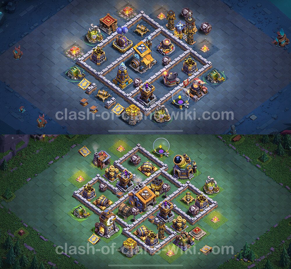 Best Builder Hall Level 9 Anti Everything Base with Link - Copy Design 2024 - BH9, #67