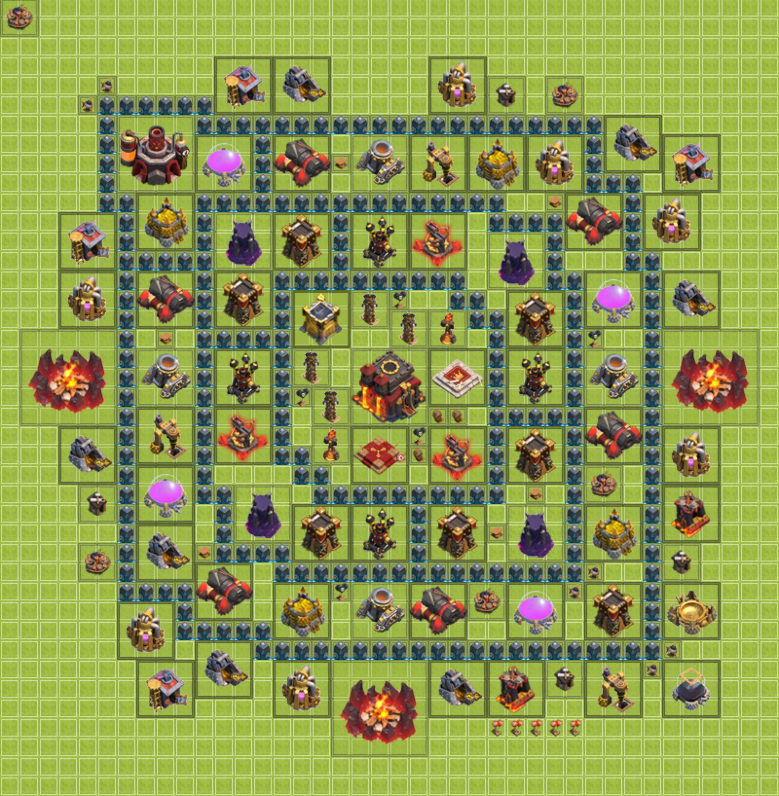 clash of clans layout
