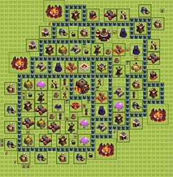 Base plan (layout), Town Hall Level 10 for trophies (defense) (#10)