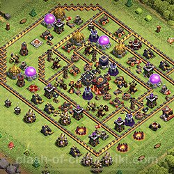 Base plan (layout), Town Hall Level 10 for trophies (defense) (#1135)