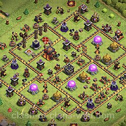 Base plan (layout), Town Hall Level 10 for trophies (defense) (#1329)
