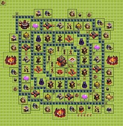 Base plan (layout), Town Hall Level 10 for trophies (defense) (#16)