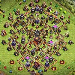 Расстановка базы Ратуша уровень 10 для набора кубков (#1903)