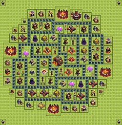 Base plan (layout), Town Hall Level 10 for trophies (defense) (#23)