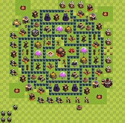 Base plan (layout), Town Hall Level 10 for trophies (defense) (#24)