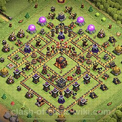 Base plan (layout), Town Hall Level 10 for trophies (defense) (#240)