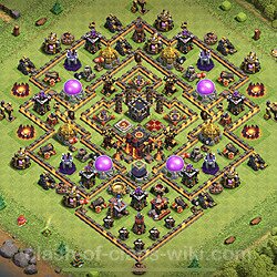 Base plan (layout), Town Hall Level 10 for trophies (defense) (#242)