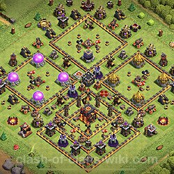 Base plan (layout), Town Hall Level 10 for trophies (defense) (#243)