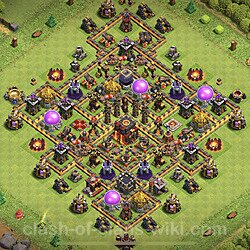 Base plan (layout), Town Hall Level 10 for trophies (defense) (#254)