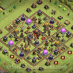 Base plan (layout), Town Hall Level 10 for trophies (defense) (#256)