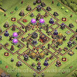 Base plan (layout), Town Hall Level 10 for trophies (defense) (#258)