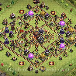 Base plan (layout), Town Hall Level 10 for trophies (defense) (#260)