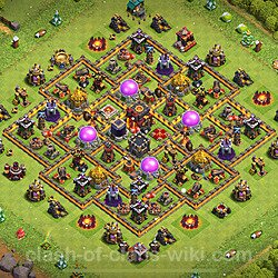 Base plan (layout), Town Hall Level 10 for trophies (defense) (#261)