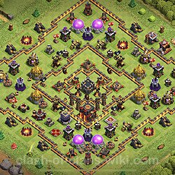 Base plan (layout), Town Hall Level 10 for trophies (defense) (#268)