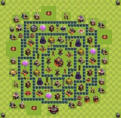 Base plan (layout), Town Hall Level 10 for trophies (defense) (#27)