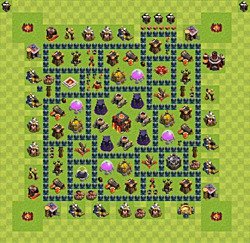 Base plan (layout), Town Hall Level 10 for trophies (defense) (#29)