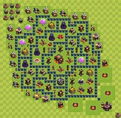 Base plan (layout), Town Hall Level 10 for trophies (defense) (#31)