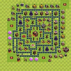 Base plan (layout), Town Hall Level 10 for trophies (defense) (#38)
