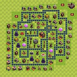 Base plan (layout), Town Hall Level 10 for trophies (defense) (#39)