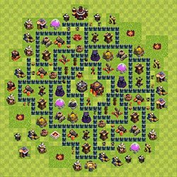 Base plan (layout), Town Hall Level 10 for trophies (defense) (#41)