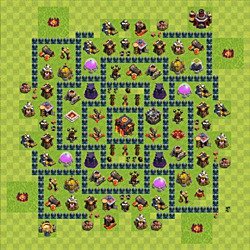 Base plan (layout), Town Hall Level 10 for trophies (defense) (#42)