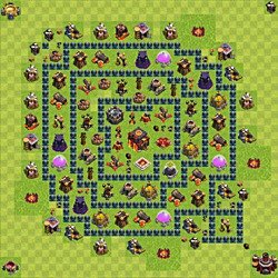 Base plan (layout), Town Hall Level 10 for trophies (defense) (#47)