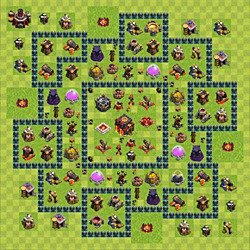 Base plan (layout), Town Hall Level 10 for trophies (defense) (#50)