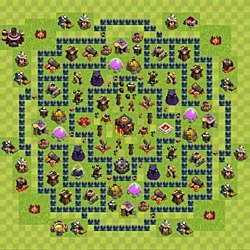 Base plan (layout), Town Hall Level 10 for trophies (defense) (#51)