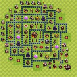Base plan (layout), Town Hall Level 10 for trophies (defense) (#52)