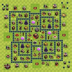 Base plan (layout), Town Hall Level 10 for trophies (defense) (#53)